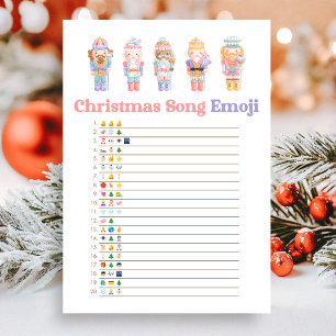 Nussknacker-Weihnachtslied Emoji-Spaßspiel Feiertagskarte