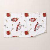 Nussknacker-Weihnachtsmuster Badhandtuch Set (Handtuch)