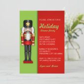 Nussknacker-WeihnachtsParty Einladung (Stehend Vorderseite)