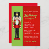 Nussknacker-WeihnachtsParty Einladung (Vorne/Hinten)