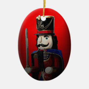 Nussknacker-Weihnachtsverzierung Keramikornament