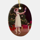 Nussknacker-Weihnachtsverzierung Keramikornament (Hinten)