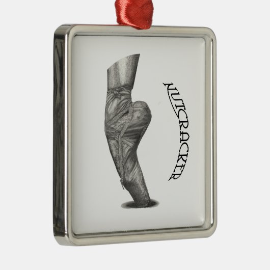 Nussknacker-Weihnachtsverzierung Silbernes Ornament (Rechts)