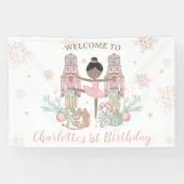 Nussknacker Winter Onederland 1. Geburtstag Hinter Banner (Horizontal)