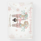 Nussknacker Winter Onederland 1. Geburtstag Hinter Banner (Vertikal)