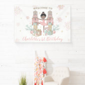 Nussknacker Winter Onederland 1. Geburtstag Hinter Banner (InSitu)
