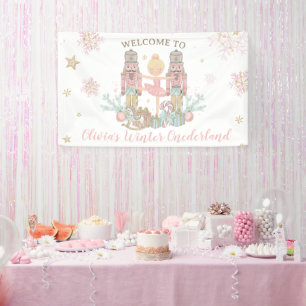 Nussknacker Winter Onederland 1. Geburtstag Hinter Banner