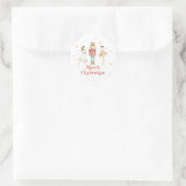 Nussknacker Winterballett Weihnachten Runder Aufkleber (Tasche)