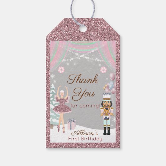 Nussknacker Zuckerpflaume Geschenk-Anhänger Gefall Geschenkanhänger (Vorderseite)