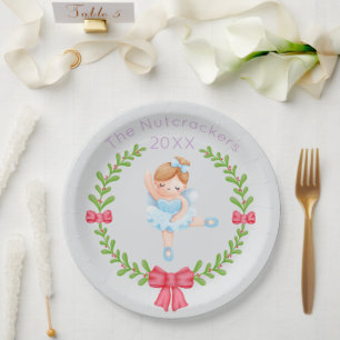 Nussknacker Zuckerpflaume Weihnachtsfee Weihnachte Pappteller