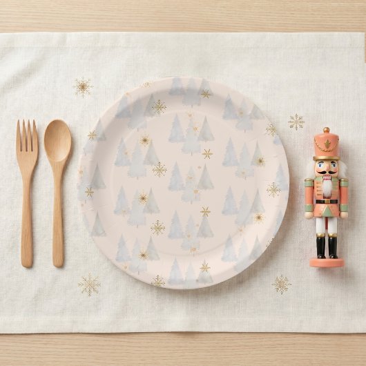 Nussknacker Zuckerpflaumen-Fee Tannenbaum Tischwäs Pappteller