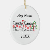 Nussknacker-Zuckerstangen Keramikornament (Rechts)