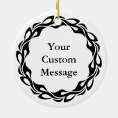 Nussknacker-Zuckerstangen Keramikornament (Hinten)