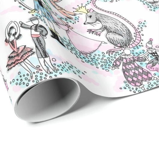 Nussknackerballett-Geschenkverpackungs-Packpapier Geschenkpapier (Rolleneckpunkt)