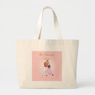 Nussknackerclara und ihr Prinz (Rosa) Jumbo Stoffbeutel