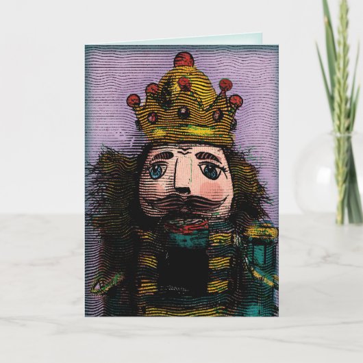 Nussknackerkarte Feiertagskarte (Vorderseite)