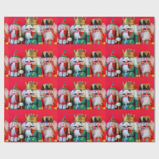 Nussknackertrio Geschenkpapier (Flach)