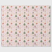 Nussknackige Weihnachten Geschenkpapier (Flach)