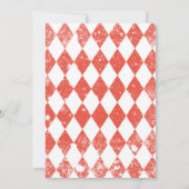 Nussknackland von Süßigkeiten Zuckerpflaume Rot Einladung (Rückseite)