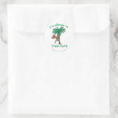 Nut-Allergie-Alarm-Affe Runder Aufkleber (Tasche)