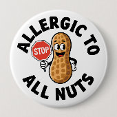 Nut-Allergie-Warnung Button (Vorderseite)