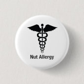Nut Allergy Alert Button (Vorderseite)