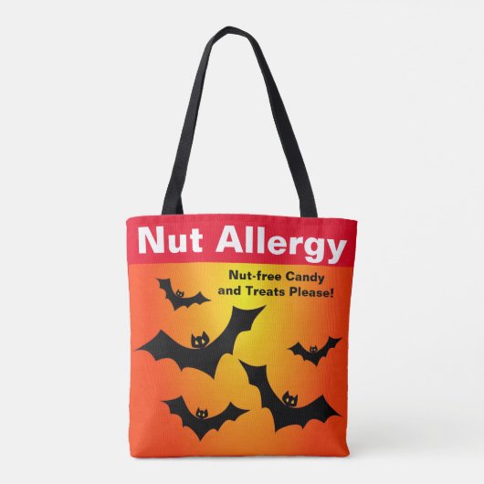 Nut Allergy Nut Free Candy Halloween Leckerei Tasche (Rückseite)