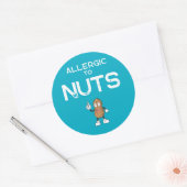 Nut Allergy Round Sticker (Umschlag)