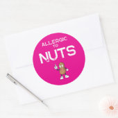 Nut Allergy Round Sticker (Umschlag)