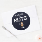 Nut Allergy Round Sticker (Umschlag)
