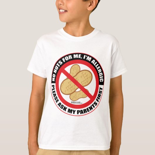 Nut Allergy T-Shirt (Vorderseite)