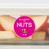 Nut Allergy Waterproof Farbkleber Etiketten (Befestigt)