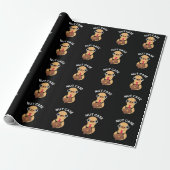 Nut Case Funny Peanut Puns Dark BG Geschenkpapier (Ungerollt)
