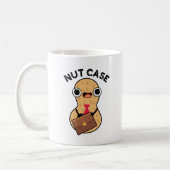 Nut Case Funny Peanut Puns Kaffeetasse (Links)