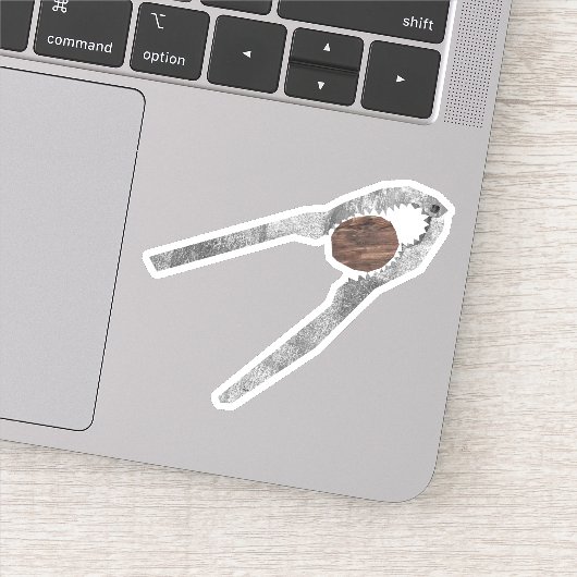 Nut cracker aufkleber (Detail)