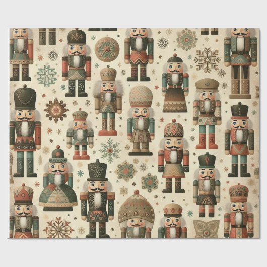 Nut Crackers Geschenkpapier (Flach)