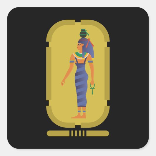 Nut Egyptian Goddess Square Sticker (Vorderseite)