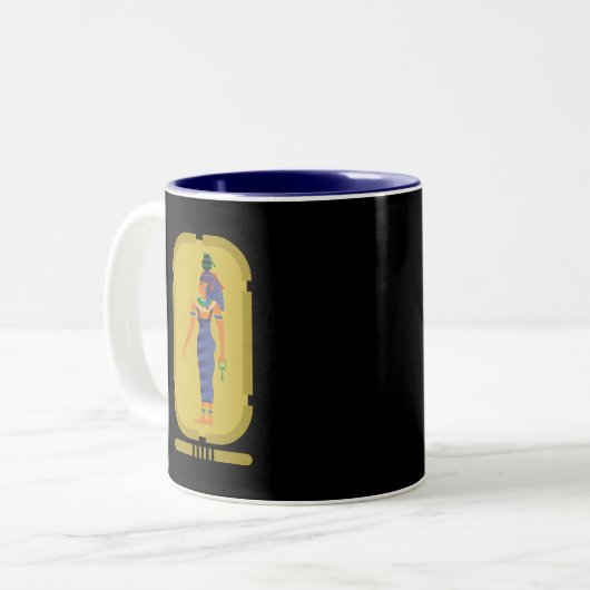Nut Egyptian Goddess Two-Tone-Kaffee-Tasse Zweifarbige Tasse (Vorderseite Links)