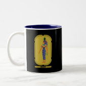 Nut Egyptian Goddess Two-Tone-Kaffee-Tasse Zweifarbige Tasse (Links)