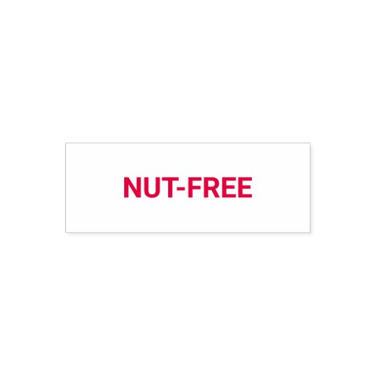 Nut-free Allergy Friendly Permastempel (Design)