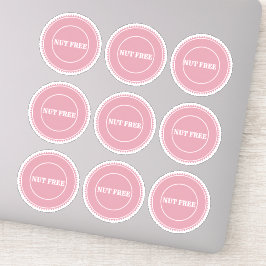 Nut Free Allergy Safe Kulinarisch Aufkleber