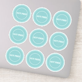 Nut Free Allergy Safe Kulinarisch Aufkleber
