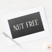 Nut Free Allergy Safe Kulinarisch Rechteckiger Aufkleber (Umschlag)
