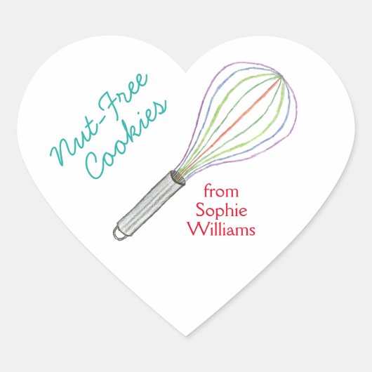 Nut free cookie labels / stickers (Vorderseite)