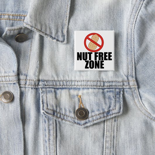 Nut Free Zone Button (Beispiel)