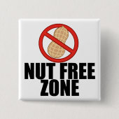 Nut Free Zone Button (Vorderseite)