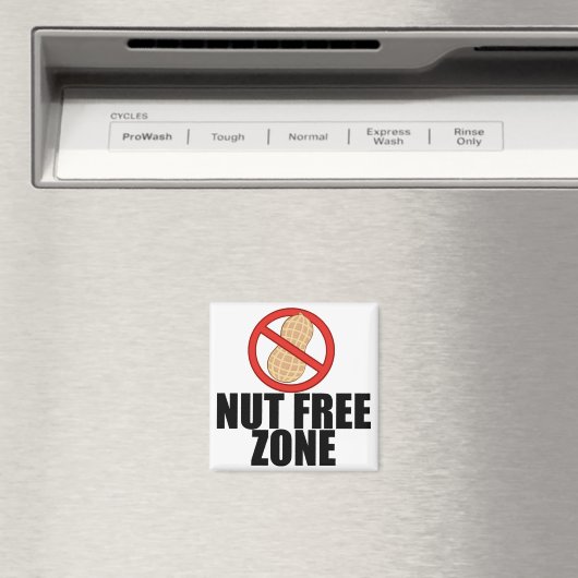 Nut Free Zone Magnet (In Situ (Geschirrspüler))