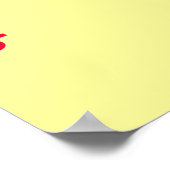 Nut-free Zone Poster (Ecke)