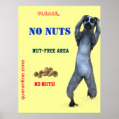 Nut-free Zone Poster (Vorne)