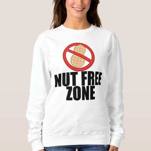 Nut Free Zone Sweatshirt (Vorderseite)